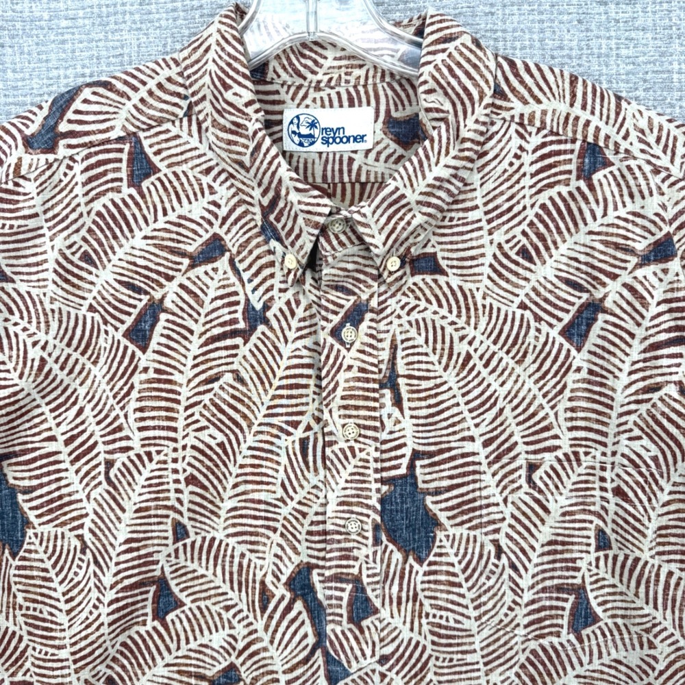 Reyn Spooner Sz 3XL Hawaiian Bird Banana Popover Tan‎ Paradise Tropical